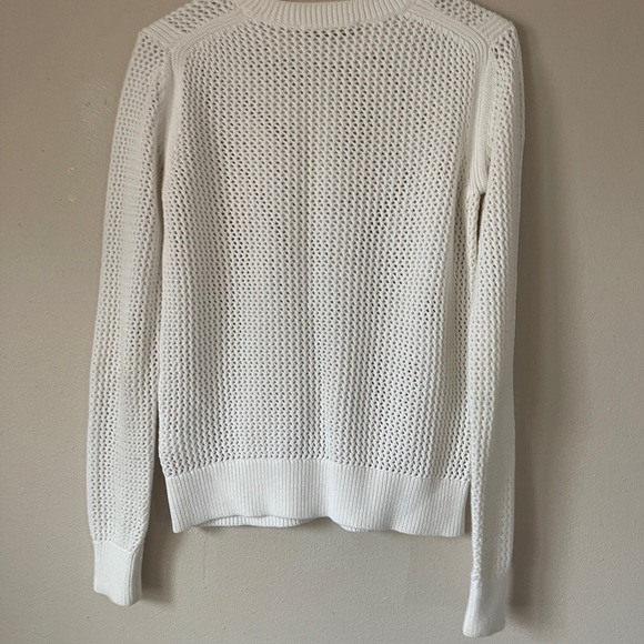 Everlane White Knit cotton crewneck Sweater size small - Picture 8 of 11